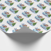 Weihnachtsengel Geschenkpapier (Ecke)