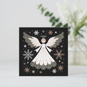 Weihnachtsengel Glitter Christlich Xmas Religiös Feiertagskarte