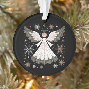 Weihnachtsengel Glitter Christlich Xmas Religiös Ornament