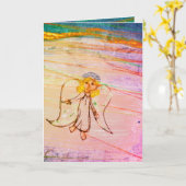 Weihnachtsengel Harry Freudenkarte Karte (Gelbe Blume)