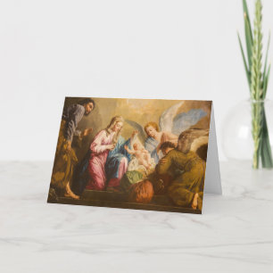 Weihnachtsengel Heilige Familie Jungfrau Maria Karte