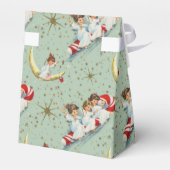 Weihnachtsengel im Vintage-Stil Geschenkschachtel (Rückseite)