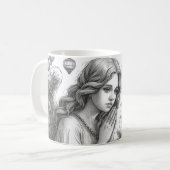Weihnachtsengel  kaffeetasse (Vorderseite Links)