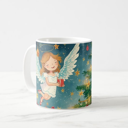 Weihnachtsengel kaffeetasse (Vorderseite Links)