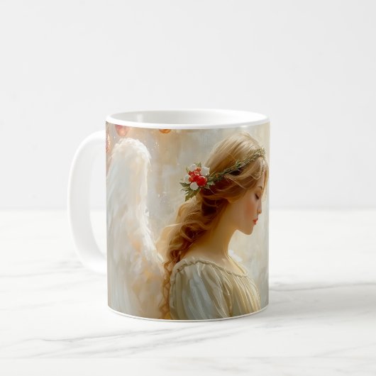 Weihnachtsengel kaffeetasse (Vorderseite Links)