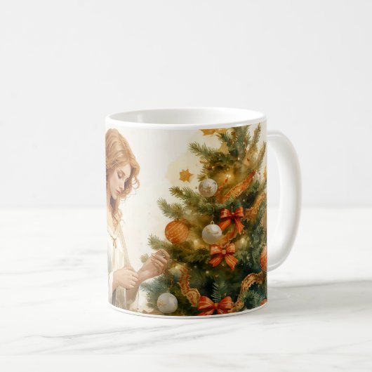 Weihnachtsengel kaffeetasse (VorderseiteRechts)