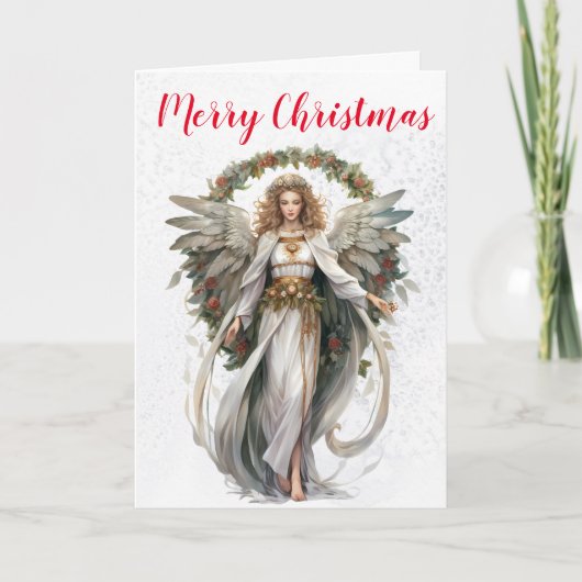 Weihnachtsengel Karte (Vorderseite)