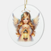 Weihnachtsengel Keramik Ornament (Links)