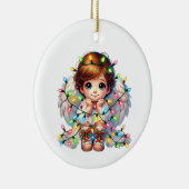 Weihnachtsengel Keramik Ornament (Rechts)