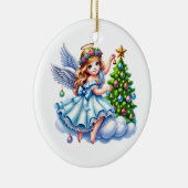 Weihnachtsengel Keramik Ornament (Rechts)