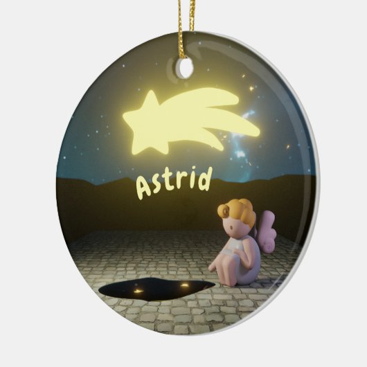 Weihnachtsengel Keramik Ornament (Links)