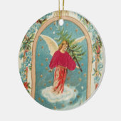 Weihnachtsengel Keramikornament (Links)