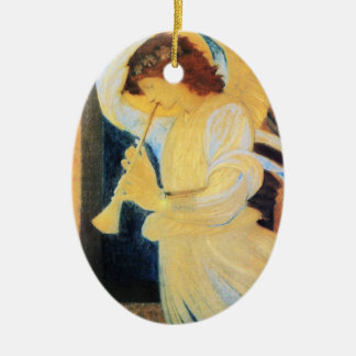 Weihnachtsengel Keramikornament