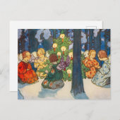 Weihnachtsengel Kunst Feiertagspostkarte (Vorne/Hinten)