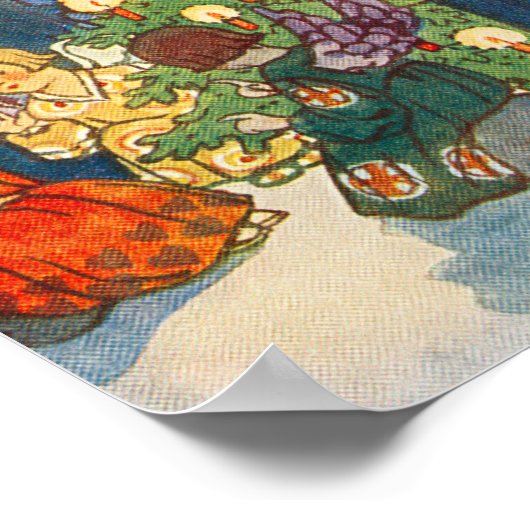 Weihnachtsengel Kunst Poster (Ecke)