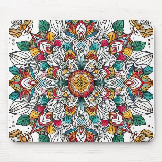 Weihnachtsengel mehrfarbig mousepad (Vorne)