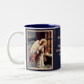 Weihnachtsengel mit Hirsch Tasse (Links)