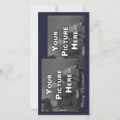 Weihnachtsengel mit Hirsche-Fotokarte Feiertagskarte (Rückseite)