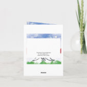 Weihnachtsengel mit Stern-Feiertagskarte Karte (Rückseite)