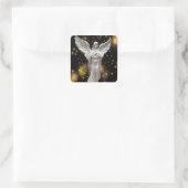 Weihnachtsengel-Sticker Quadratischer Aufkleber (Tasche)