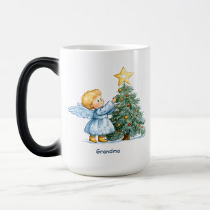 Weihnachtsengel Süß Herzlich Personalisieren Verwandlungstasse