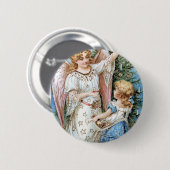 Weihnachtsengel und -kind button (Vorne & Hinten)