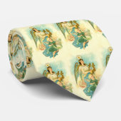 Weihnachtsengel und Kind Krawatte (Gerollt)