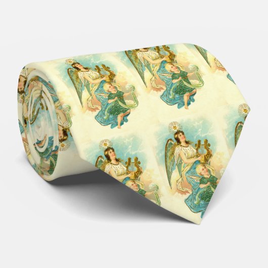 Weihnachtsengel und Kind Krawatte (Gerollt)