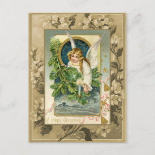 Weihnachtsengel Vintage-Reproduktion Postkarte