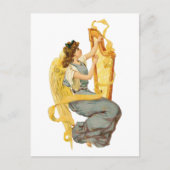 Weihnachtsengel von Irland Feiertagspostkarte (Vorderseite)