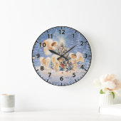 Weihnachtsengel Wanduhr (Zuhause)