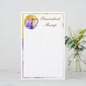 Weihnachtsengels-Briefpapier Briefpapier (Stehend Vorderseite)