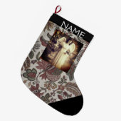 WEIHNACHTSengels-INDIVIDUELLER NAME Großer Weihnachtsstrumpf (Vorderansicht (hängend))