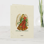 Weihnachtsengels-Karte Feiertagskarte (Rückseite)