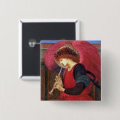 Weihnachtsengels-Knopf-Button - Burne-Jones - Button (Vorne & Hinten)