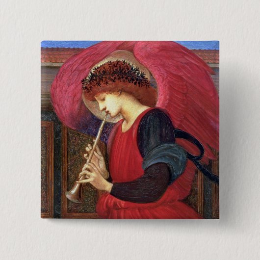 Weihnachtsengels-Knopf-Button - Burne-Jones - Button (Vorderseite)