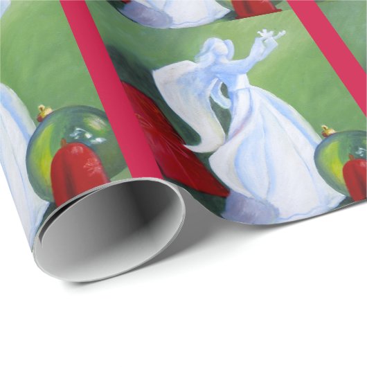 Weihnachtsengels-Packpapier Geschenkpapier (Rolleneckpunkt)