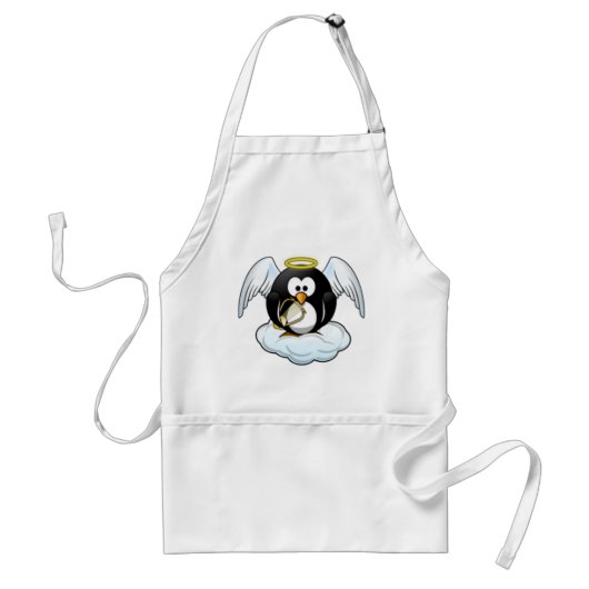 Weihnachtsengels-Pinguin Schürze (Vorne)