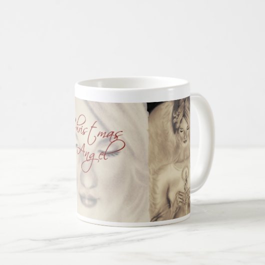 Weihnachtsengels-Tasse Kaffeetasse (VorderseiteRechts)