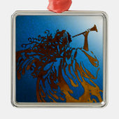 Weihnachtsengels-Verzierung Ornament Aus Metall (Vorne)