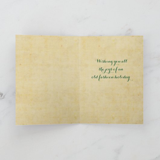 Weihnachtsengels-Vintage Karte (Innenseite)