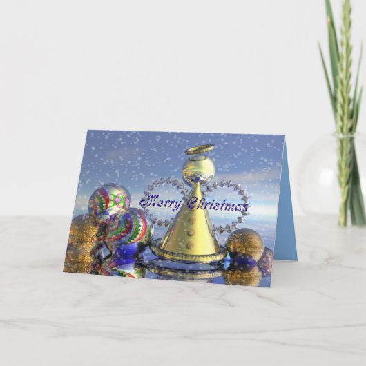 Weihnachtsengelskarte Feiertagskarte (Vorderseite)