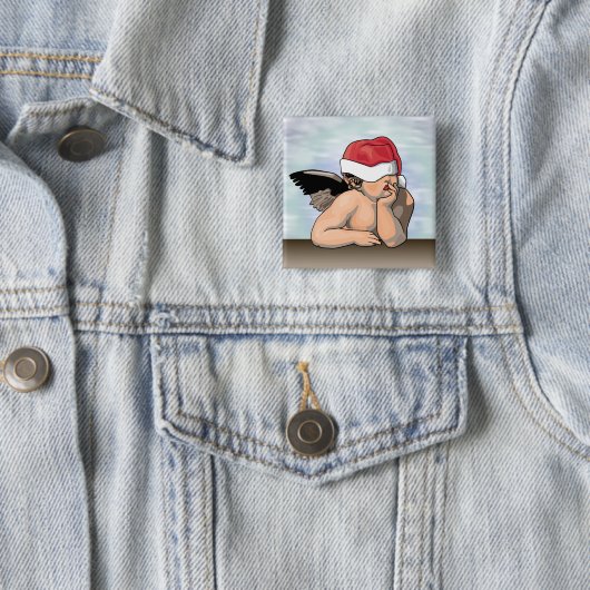 Weihnachtsengelsknopf Button (Beispiel)