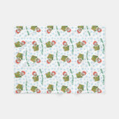 Weihnachtsenglische Setter Fleecedecke (Vorderseite (Horizontal))