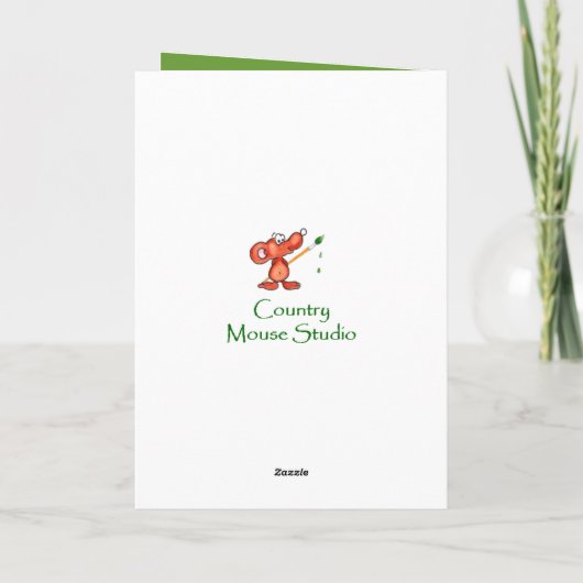 Weihnachtsenkelin-niedliche Feiertagskarte (Rückseite)