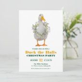 Weihnachtsente - die Hallen-Party Einladung (Stehend Vorderseite)