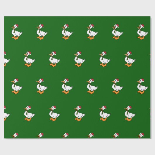 Weihnachtsente Geschenkpapier (Flach)