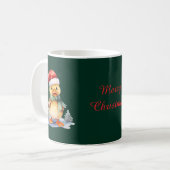 Weihnachtsente Kaffeetasse (Vorderseite Links)