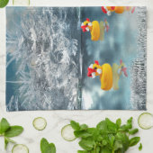 Weihnachtsente Küchentuch (Gefaltet)