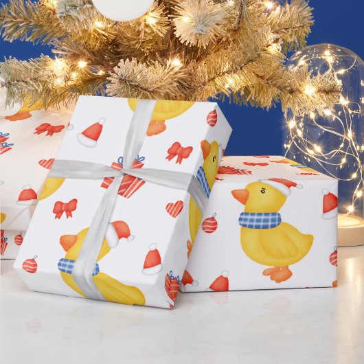 Weihnachtsente, Ornamente und Geschenke Geschenkpapier (Feiertage)